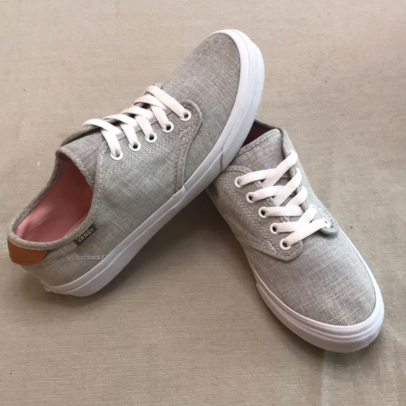 light grey canvas shoes